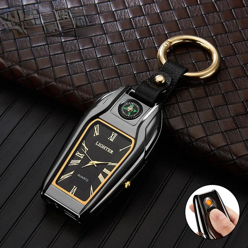 Compass Keychain Mini - New Compass Keychain Arc Lighter Watch