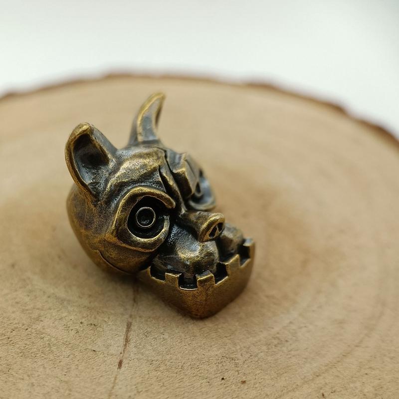 Bulldog Head Brass Knife Bead  - огляд і ціна Edc Carry Pack