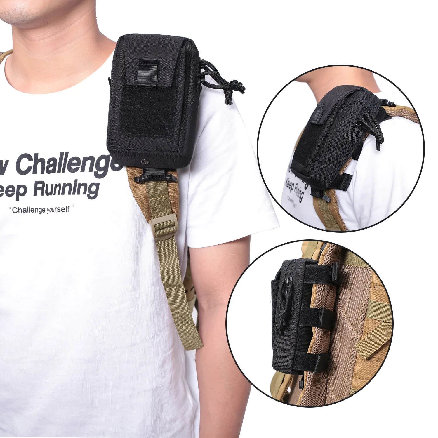 Molle Backpack Strap Phone Hol - огляд і ціна Edc Carry Pack