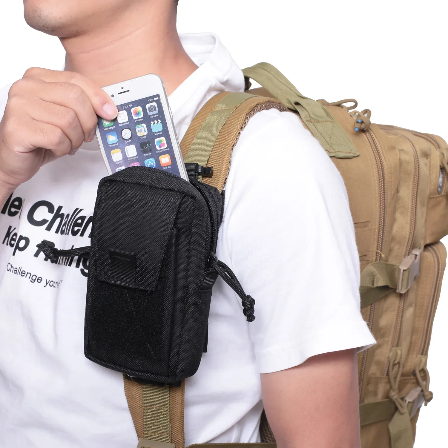 Molle Backpack Strap Phone Hol - огляд і ціна Edc Carry Pack