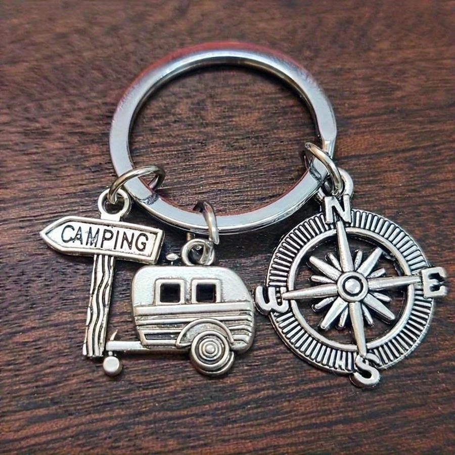 1/5/10/20/50/100pcs Camping RV - огляд і ціна Compass Keychain Mini